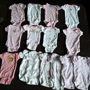 Twin Girl Newborn Onesies